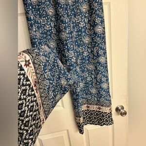 NWOT Joie Blue Floral Palazzo Pants M